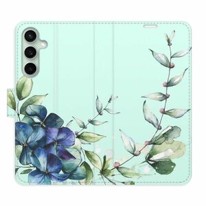 Flipové pouzdro iSaprio - Blue Flowers - Samsung Galaxy S23 FE obraz