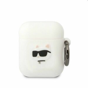 Karl Lagerfeld Karl Head silikonový obal pro Apple AirPods Pro, bílý obraz