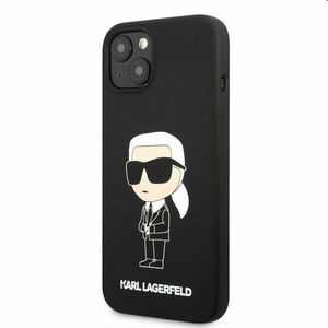 Zadní Kryt Karl Lagerfeld Liquid Silicone Ikonik NFT pro Apple iPhone 13, černé obraz