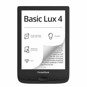 Pocketbook 618 Basic Lux 4 Ink Black, černý obraz