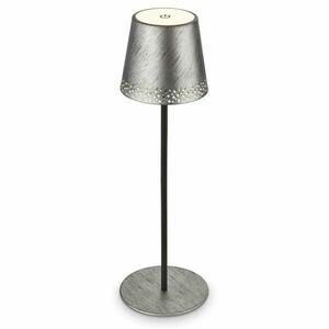 BRILONER LED nabíjecí stolní lampa 38 cm 2, 6W 280lm antická stříbrná IP44 BRILO 7438-214 obraz