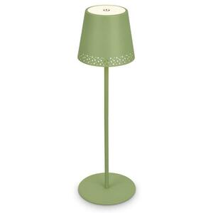 BRILONER LED nabíjecí stolní lampa 38 cm 2, 6W 280lm limetkově zelená IP44 BRILO 7438-019 obraz