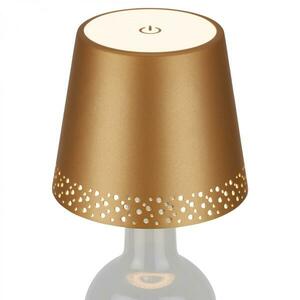 BRILONER LED nabíjecí stolní lampa, 11 cm, USB-C, 280lm, zlatá BRILO 7485017 obraz