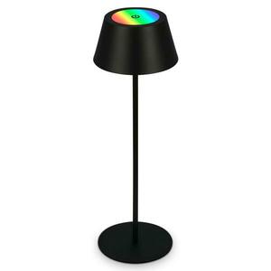 BRILONER LED RGB nabíjecí stolní lampa 38 cm 2, 6W 200lm černá IP44 BRILO 7466015 obraz