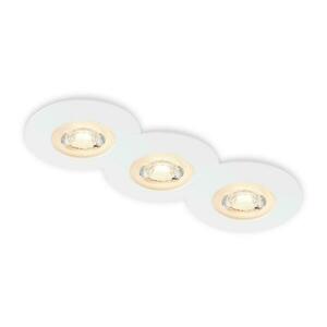 BRILONER LED vestavná svítidla, pr.9 cm, 3x LED, 5 W, 480 lm, bílé BRI 7044-036 obraz