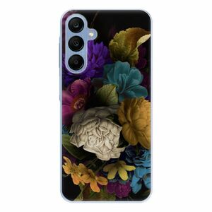 Odolné silikonové pouzdro iSaprio - Dark Flowers - Samsung Galaxy A25 5G obraz