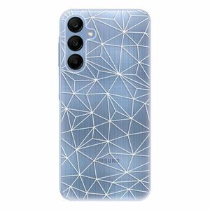 Odolné silikonové pouzdro iSaprio - Abstract Triangles 03 - white - Samsung Galaxy A25 5G obraz
