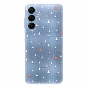 Odolné silikonové pouzdro iSaprio - Abstract Triangles 02 - white - Samsung Galaxy A25 5G obraz