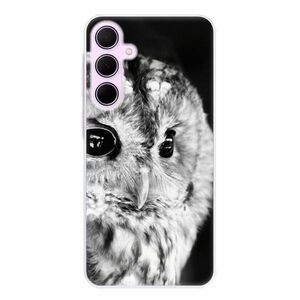 Odolné silikonové pouzdro iSaprio - BW Owl - Samsung Galaxy A35 5G obraz