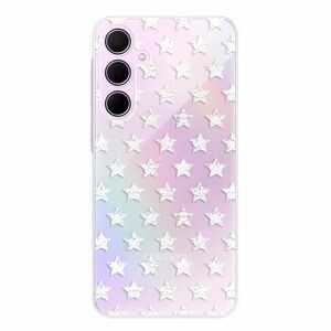 Odolné silikonové pouzdro iSaprio - Stars Pattern - white - Samsung Galaxy A35 5G obraz