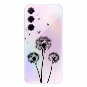 Odolné silikonové pouzdro iSaprio - Three Dandelions - black - Samsung Galaxy A55 5G obraz