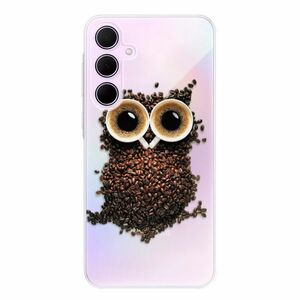 Odolné silikonové pouzdro iSaprio - Owl And Coffee - Samsung Galaxy A55 5G obraz