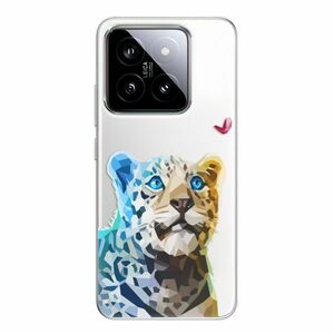 Odolné silikonové pouzdro iSaprio - Leopard With Butterfly - Xiaomi 14 obraz