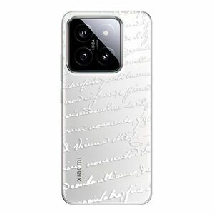 Odolné silikonové pouzdro iSaprio - Handwriting 01 - white - Xiaomi 14 obraz