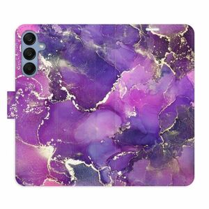 Flipové pouzdro iSaprio - Purple Marble - Samsung Galaxy A25 5G obraz