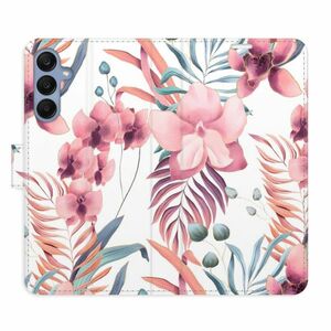 Flipové pouzdro iSaprio - Pink Flowers 02 - Samsung Galaxy A25 5G obraz