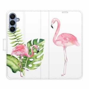 Flipové pouzdro iSaprio - Flamingos - Samsung Galaxy A25 5G obraz