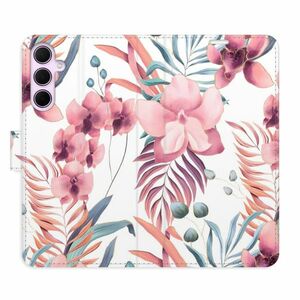 Flipové pouzdro iSaprio - Pink Flowers 02 - Samsung Galaxy A35 5G obraz