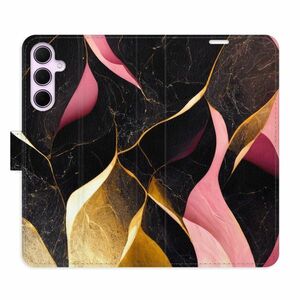 Flipové pouzdro iSaprio - Gold Pink Marble 02 - Samsung Galaxy A35 5G obraz