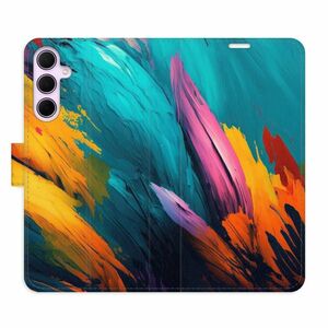 Flipové pouzdro iSaprio - Orange Paint 02 - Samsung Galaxy A55 5G obraz