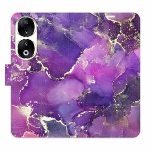 Flipové pouzdro iSaprio - Purple Marble - Honor 90 5G obraz