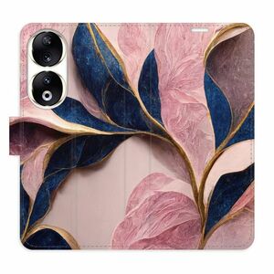Flipové pouzdro iSaprio - Pink Leaves - Honor 90 5G obraz