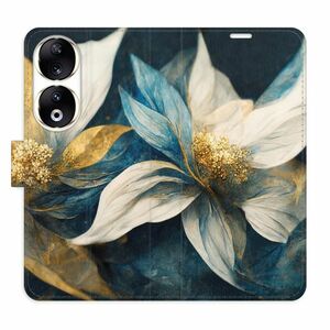 Flipové pouzdro iSaprio - Gold Flowers - Honor 90 5G obraz