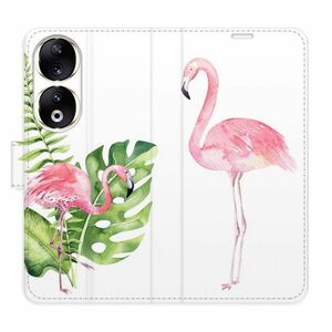 Flipové pouzdro iSaprio - Flamingos - Honor 90 5G obraz
