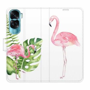 Flipové pouzdro iSaprio - Flamingos - Honor 90 Lite 5G obraz