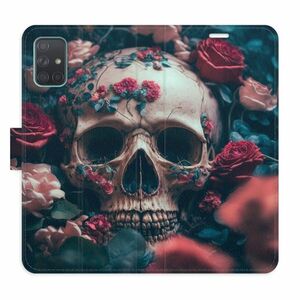 Flipové pouzdro iSaprio - Skull in Roses 02 - Samsung Galaxy A71 obraz