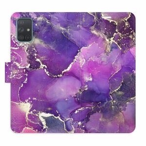 Flipové pouzdro iSaprio - Purple Marble - Samsung Galaxy A71 obraz