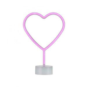 LEUCHTEN DIREKT is JUST LIGHT LED stolní lampa růžová srdce na baterie s vypínačem, dekorativní svítidlo LD 85028-87 obraz