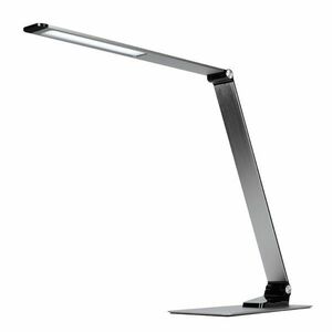 Solight LED stolní lampička stmívatelná, 11W, změna chromatičnosti, broušený hliník, stříbrná WO51-S obraz