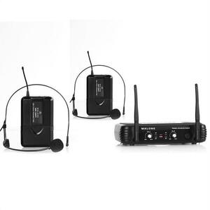 Bezdrátový mikrofonní set Malone UHF-250 Duo2, 2 kanály obraz