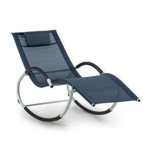 Blumfeldt Westwood Rocking Chair, houpací lehátko, ergonomické, hliníkový rám, tmavomodré obraz
