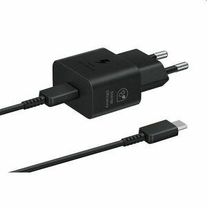 Rychlonabíječka Samsung 25W s USB-C kabelem, black obraz