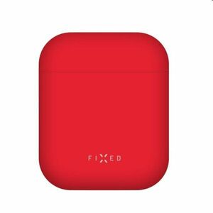 FIXED Silky Silikonové pouzdro pro Apple AirPods 1/2, červené obraz