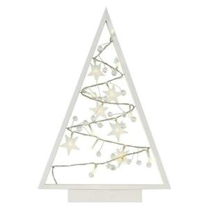 EMOS LED dekorace – svítící stromeček s ozdobami, 40 cm, 2x AA, vnitřní, teplá bílá, časovač DCWW27 obraz