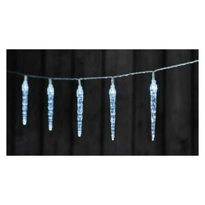 EMOS LED vánoční girlanda – 10x rampouch, 1, 35 m, 2x AA, vnitřní, studená bílá, časovač DCGC01 obraz