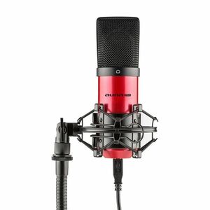 Auna Pro MIC-900-RD, červený, USB, kondenzátorový mikrofon, kardioidní, studiové obraz