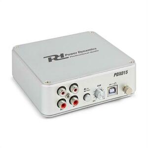 Power Dynamics PDX015 phono předzesilovač USB 2.0, stříbrný obraz