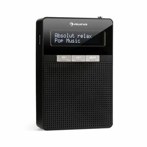 Auna DigiPlug DAB, rádio do zásuvky, DAB+, FM/PLL, BT, LCD displej, černé obraz