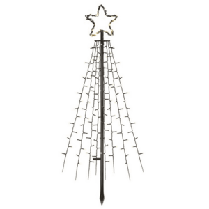 EMOS LED vánoční strom kovový 180 cm, teplá bílá, časovač DCTW02 obraz