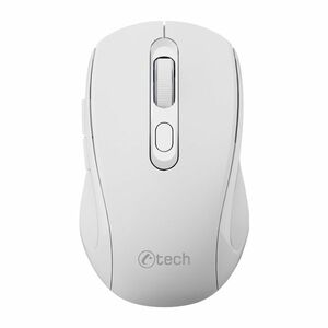 Bezdrátová myš C-Tech WLM-12, duální režim, BT5.0, USB, 1600 DPI, bílá obraz