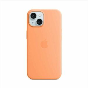 Apple iPhone 15 Plus Silicone Case with MagSafe - Orange Sorbet obraz