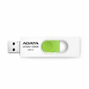 USB klíč A-DATA UV320, 128GB, USB 3.1-rychlost 80 MB/s, White (AUV320-128G-RWHGN) obraz