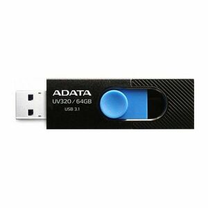 USB klíč A-DATA UV320, 64GB, USB 3.1-rychlost 80 MB/s, Black (AUV320-64G-RBKBL) obraz