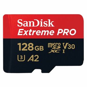 SanDisk Extreme PRO microSDXC 128 GB 200 MB/s s adaptérem obraz