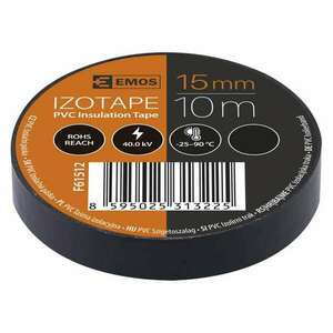 EMOS Izolační páska PVC 15mm / 10m černá 2001151020 obraz