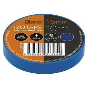 EMOS Izolační páska PVC 15mm / 10m modrá 2001151040 obraz
